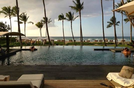 Adult only pool at the Four seasons Hualalai