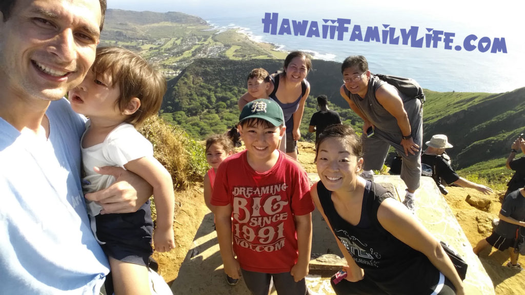 Family picture at the top of Koko Head