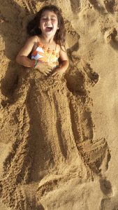 Haleiwa Alii beach sand play